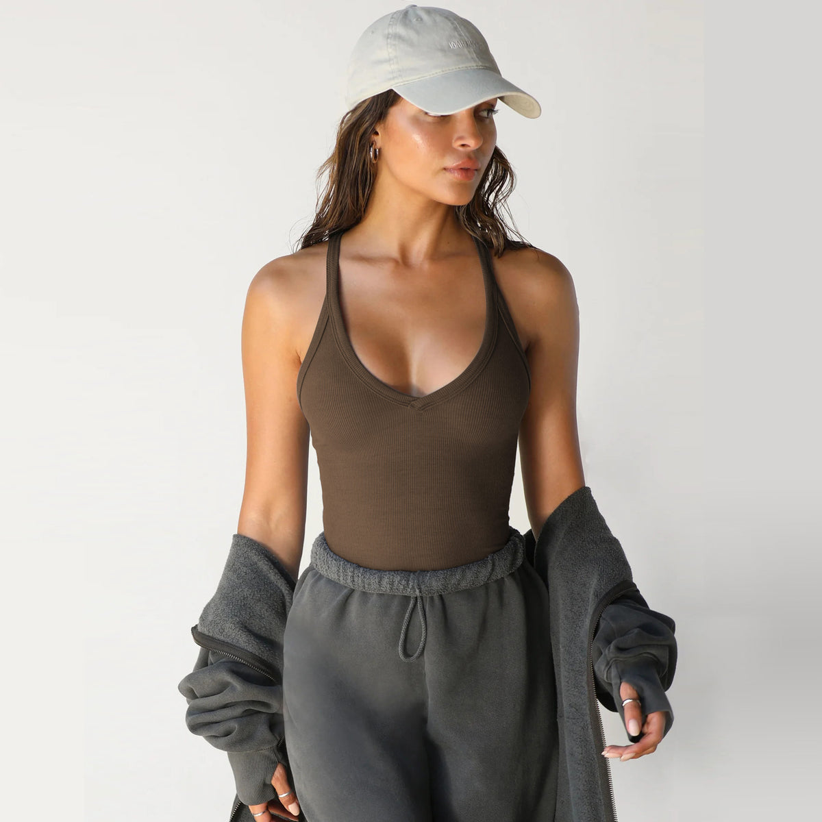 Women's Slim Fit Knitted Vest Short Sleeve Solid Color Pullover Top teemdrop