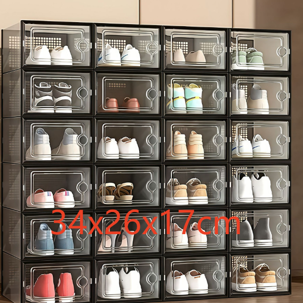 Transparent Foldable Shoe Storage Box