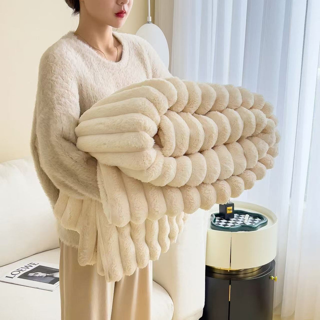 Coral fleece bed sheet blanket