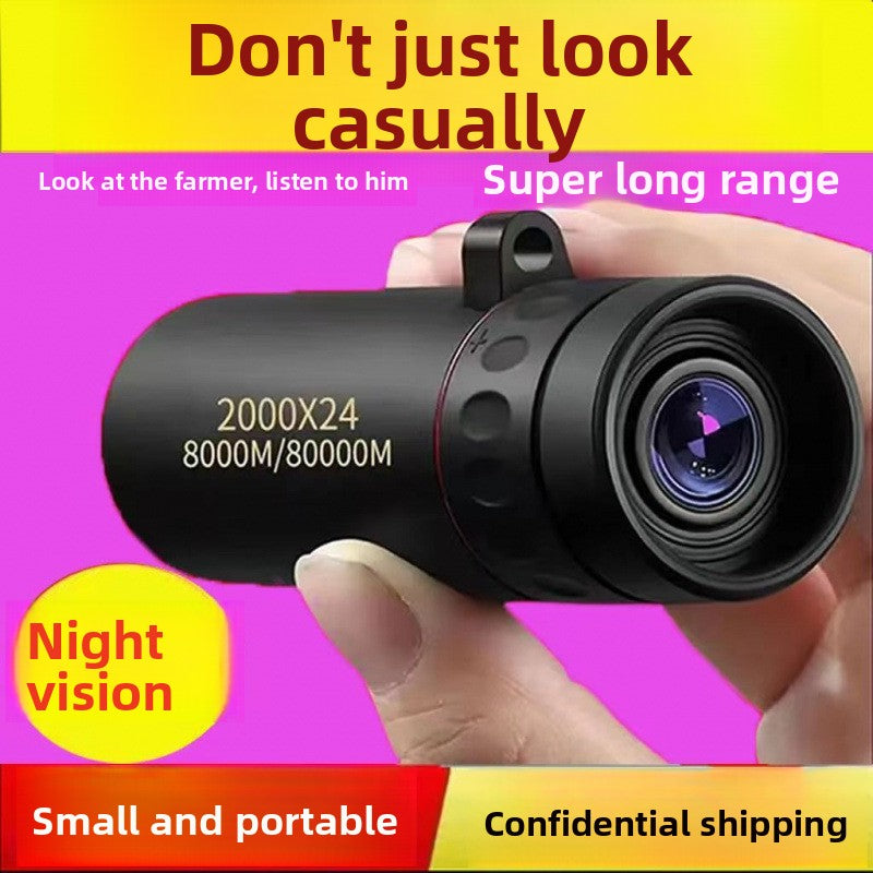 HD 220X Zoom Day Night Vision Monocular Phone Camera Sniping Telescope teemdrop