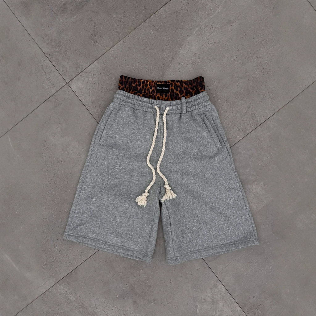Men's Double Waistband Cropped Casual Shorts