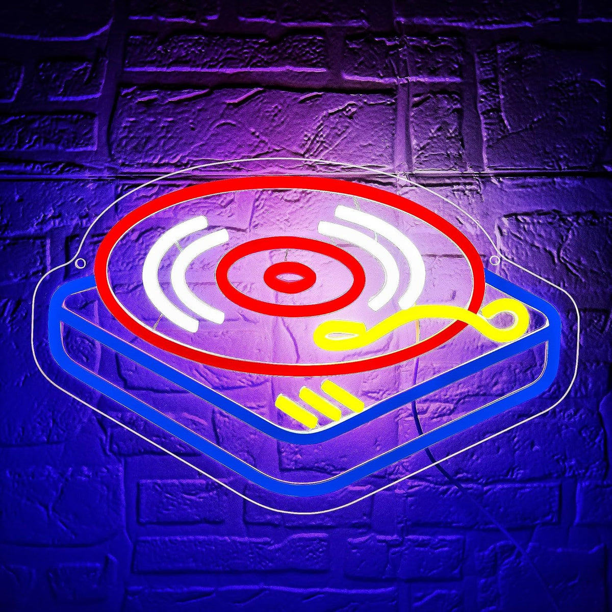 Record Player LED Neon Light Sign teemdrop