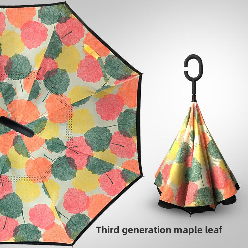 Reverse double-layer umbrella