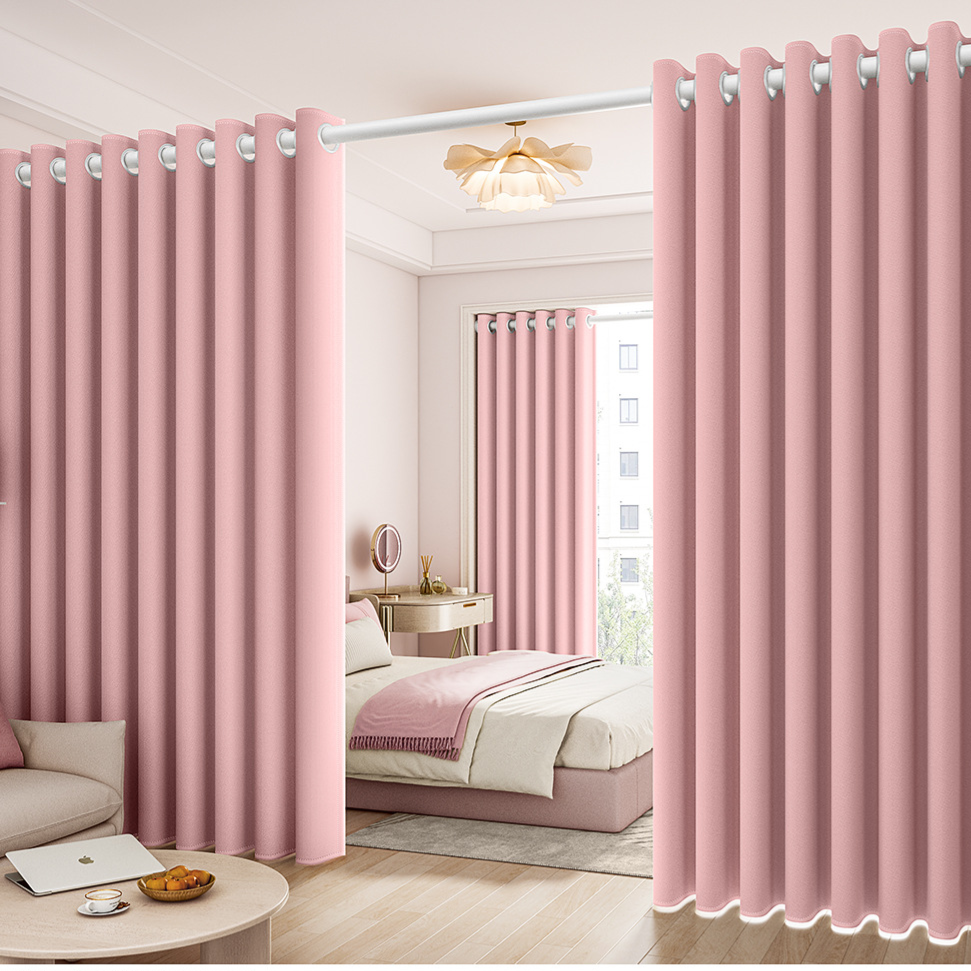 Wireless blackout curtains without holes drilled