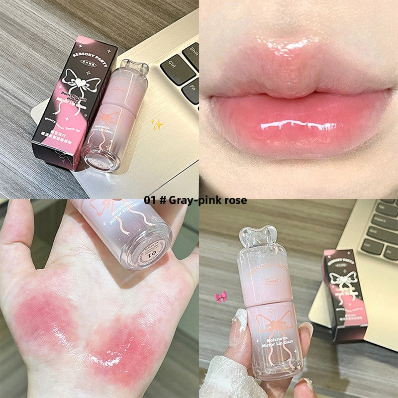 Mirror Lip Glaze Moisturizing Easy-to-Color Lip Gloss teemdrop