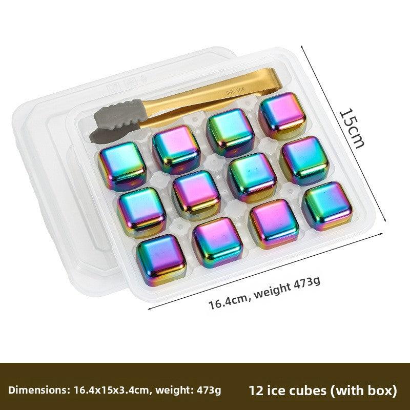 Reusable Stainless Steel Ice Cubes for Drinks