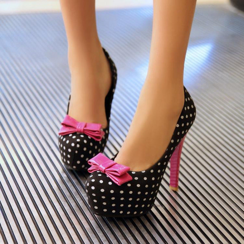 Bowknot High Heel Women Shoes
