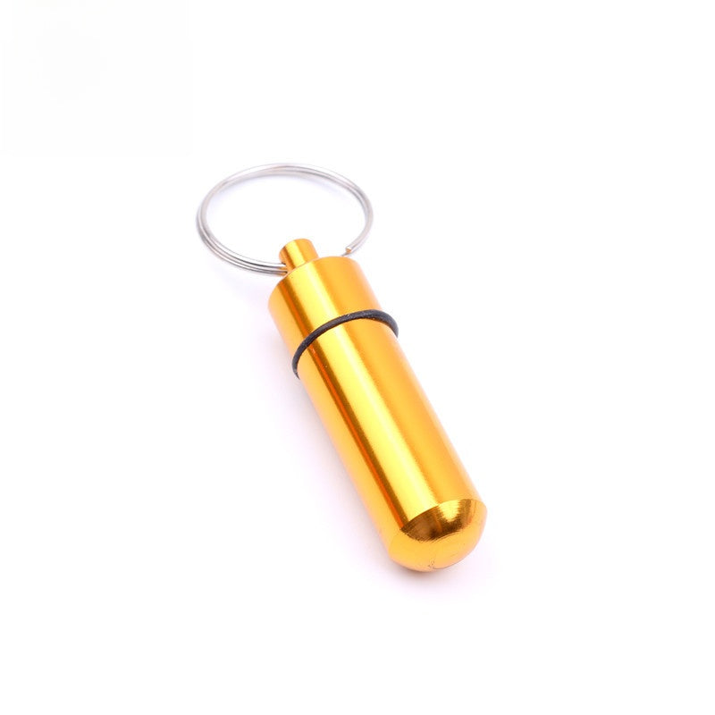 Mini Portable Aluminum Alloy Pill Bottle