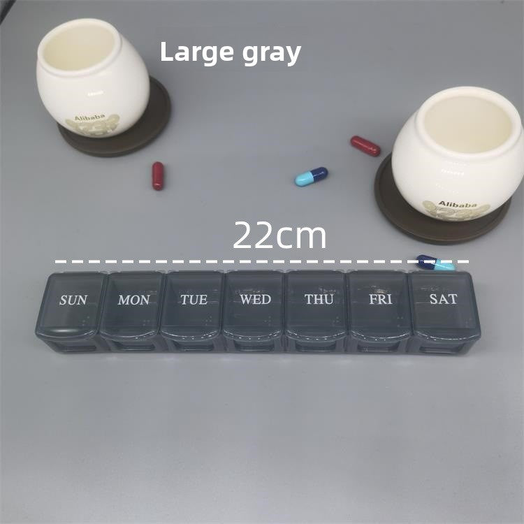 Weekly Pill Organizer with 7 Compartments