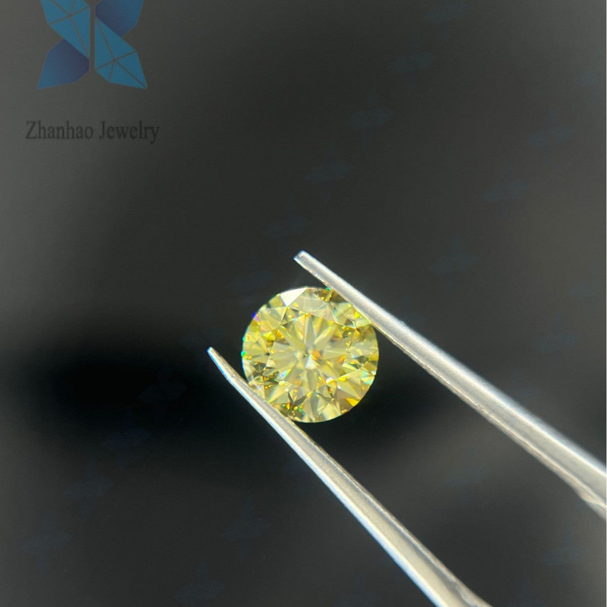 Lab Grown Round Yellow Diamond