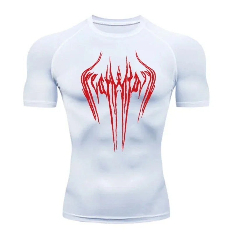 Mens Milk Silk Compression Fitness T-Shirt