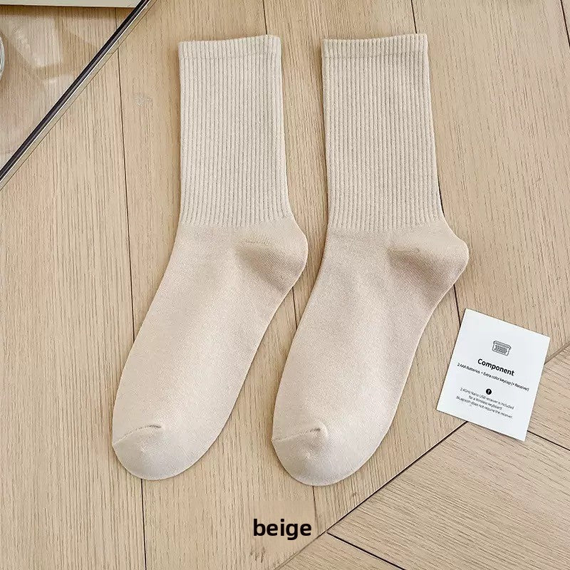 Unisex Combed Cotton Mid-Calf Socks teemdrop