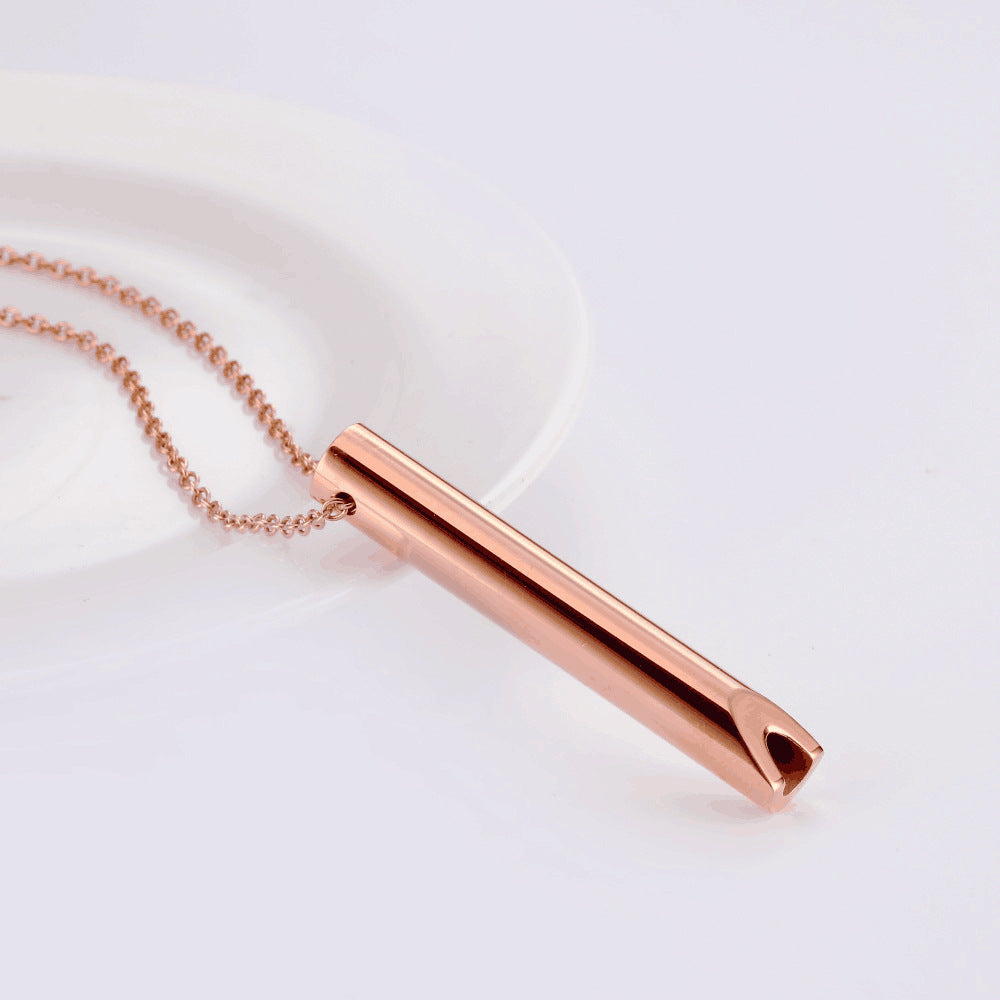 Adjustable Breathing Meditation Whistle Necklace