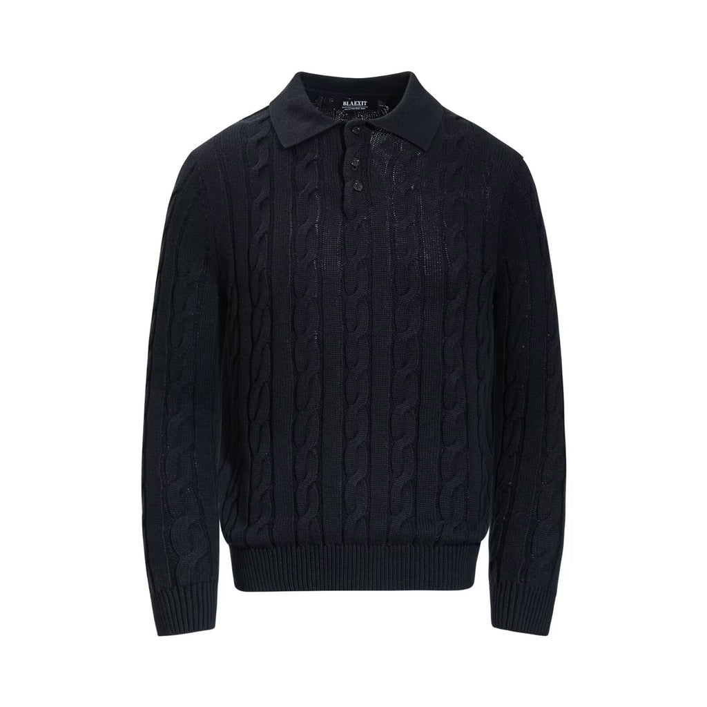 Retro casual knit shirt for men teemdrop