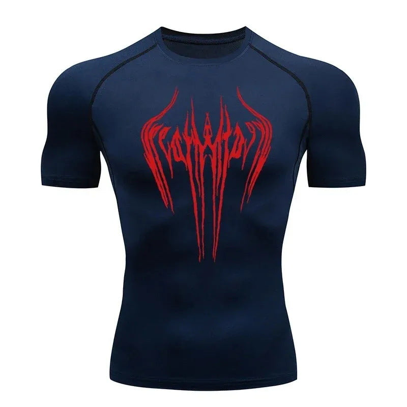 Mens Milk Silk Compression Fitness T-Shirt