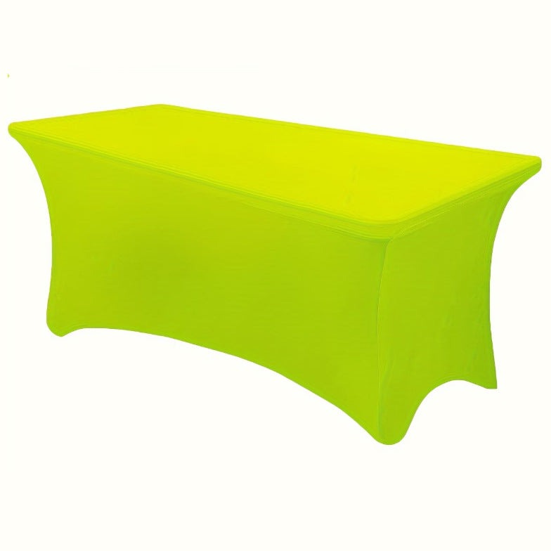 Stretch Spandex Fitted Table Cover Rectangle Elastic Tablecloth for Banquet Wedding Parties