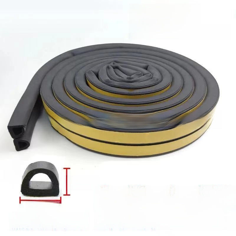 EPDM Foam Rubber Self-Adhesive Sealing Strip for Doors and Windows 6m Roll teemdrop