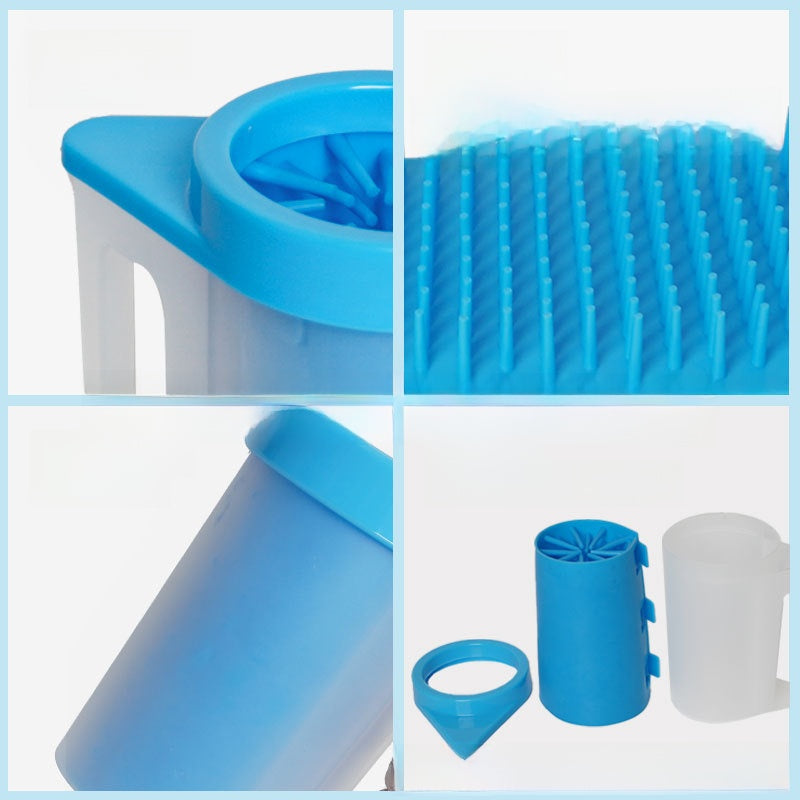 Portable Silicone Bristle Pet Paw Cleaner Cup for Dogs and Cats teemdrop