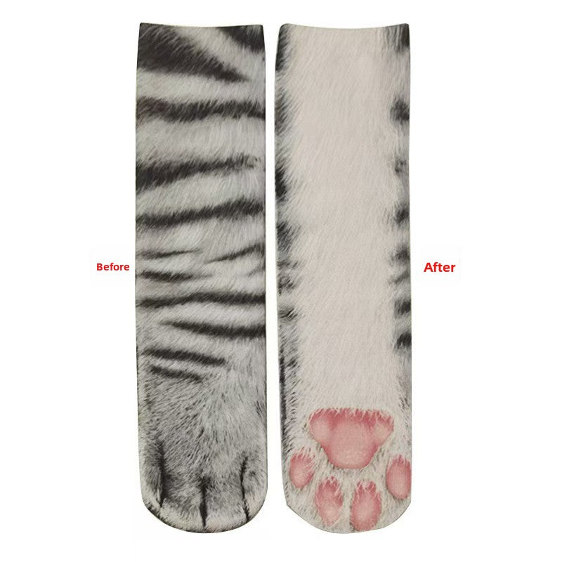Animal Paw Print Novelty Socks