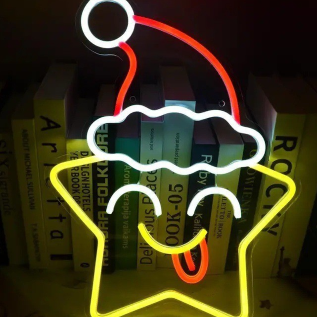 Dimmable LED Neon Light for Christmas Party Wall Decor USB Powered teemdrop