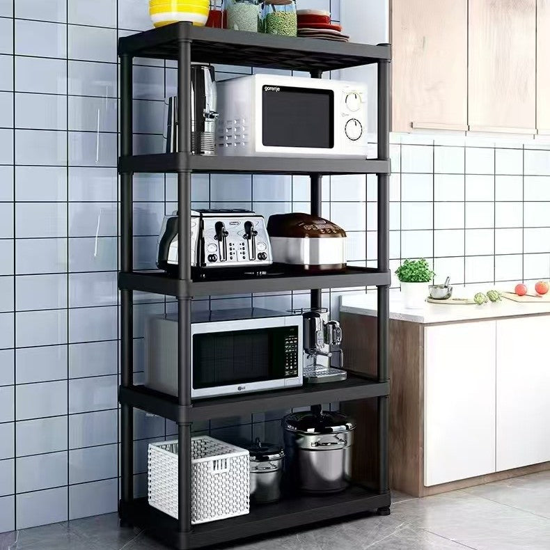 Multi-Layer Foldable Storage Rack with Wheels