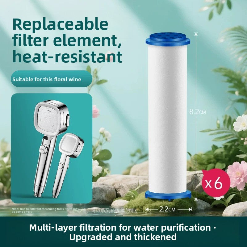 Pressure-enhanced shower head shower faucet set
