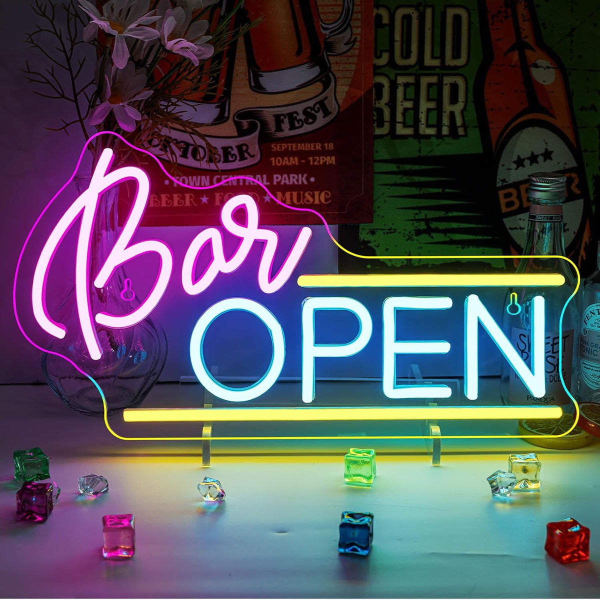 Dimmable LED Neon Sign Light teemdrop