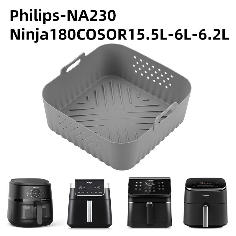 Air fryer silicone baking tray