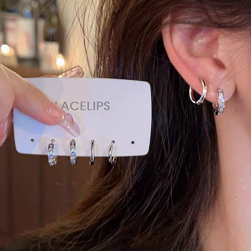 Korean Style Geometric Alloy Earrings