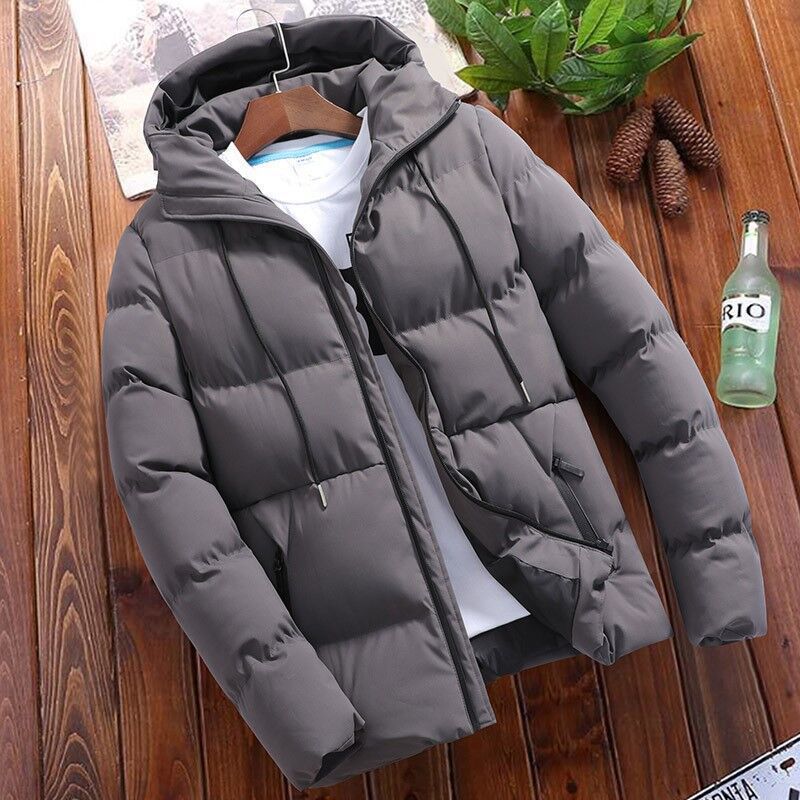 Plus-size hooded cotton coat teemdrop