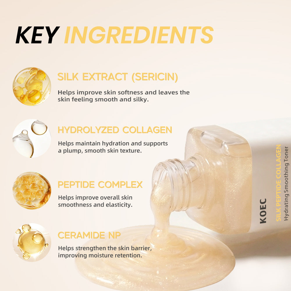 Koec Silk Peptide PDRN Collagen Soothing Toner 180ml