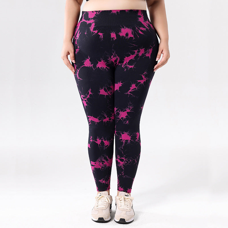 High Waist Tie-Dye Yoga Pants