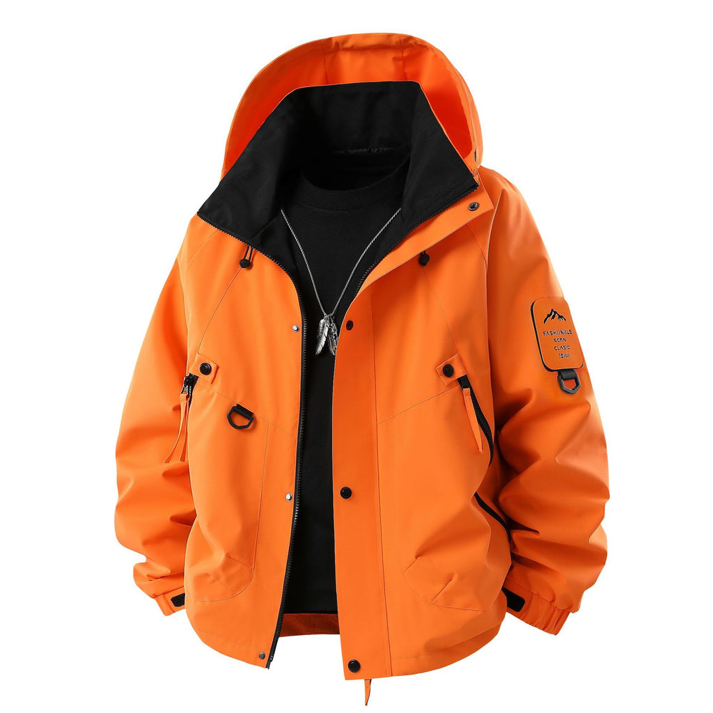 Mens Hooded Windproof Jacket