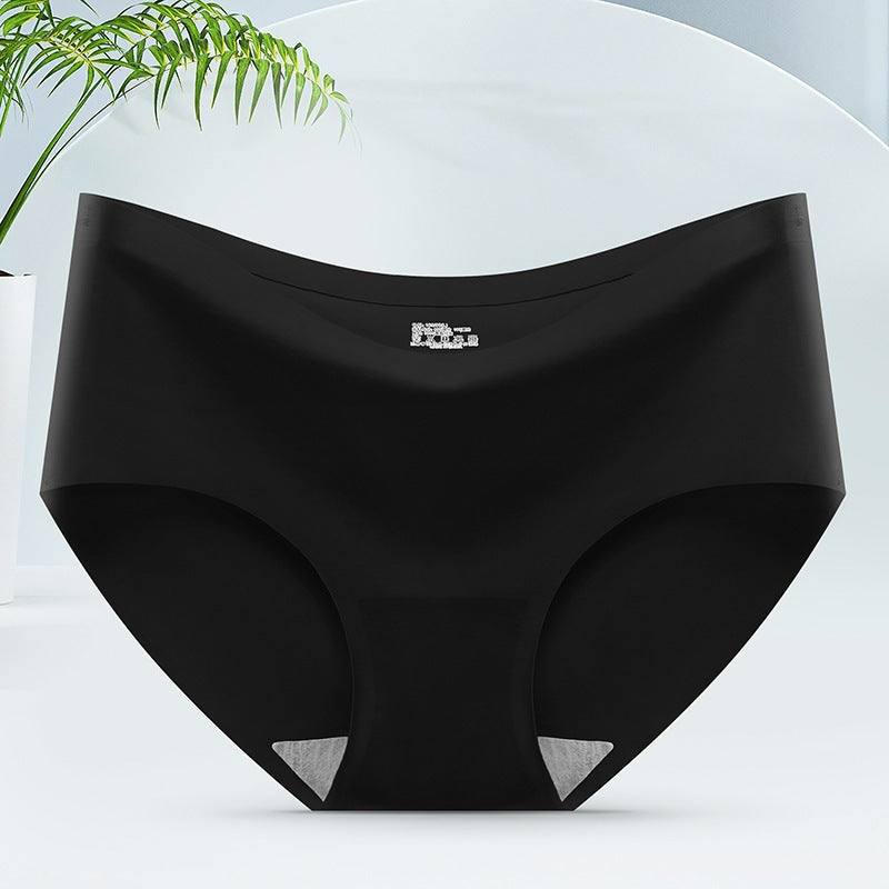 Women's Ice Silk Seamless Mid-Waist Breathable Briefs