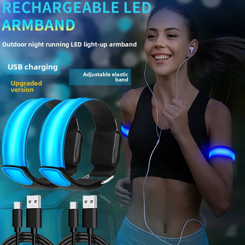 Glowing running armband