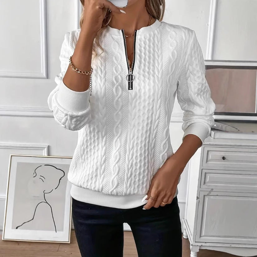 Women's Four-In-One Quilted Hooded Zipper Sweatshirt teemdrop
