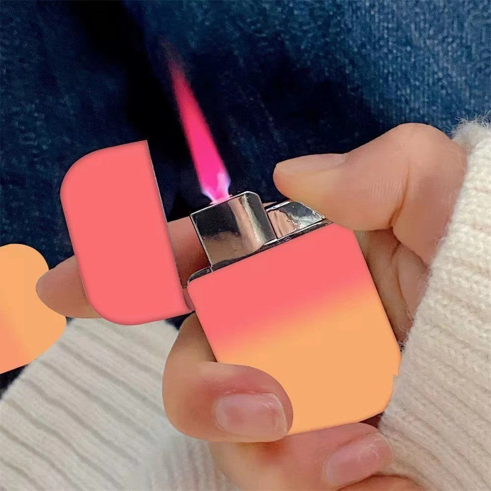 Gradient Metal Windproof Butane Lighter