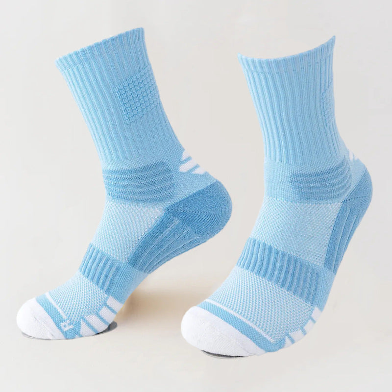 Shock-absorbing high-top sports socks teemdrop