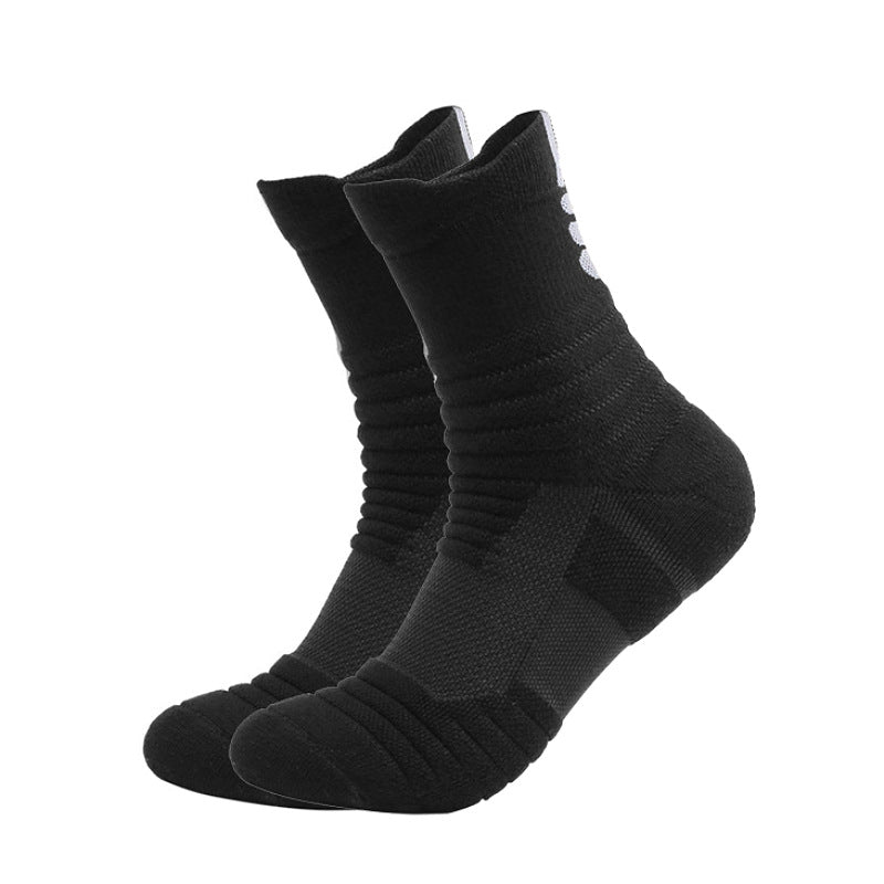 Shock-absorbing high-top sports socks teemdrop