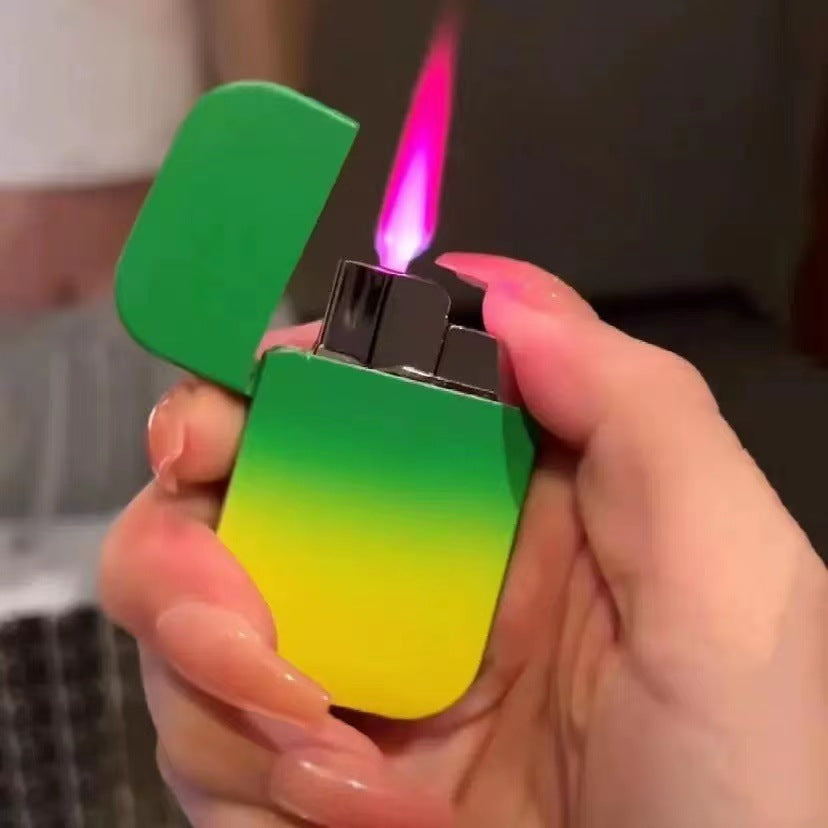 Gradient Metal Windproof Butane Lighter