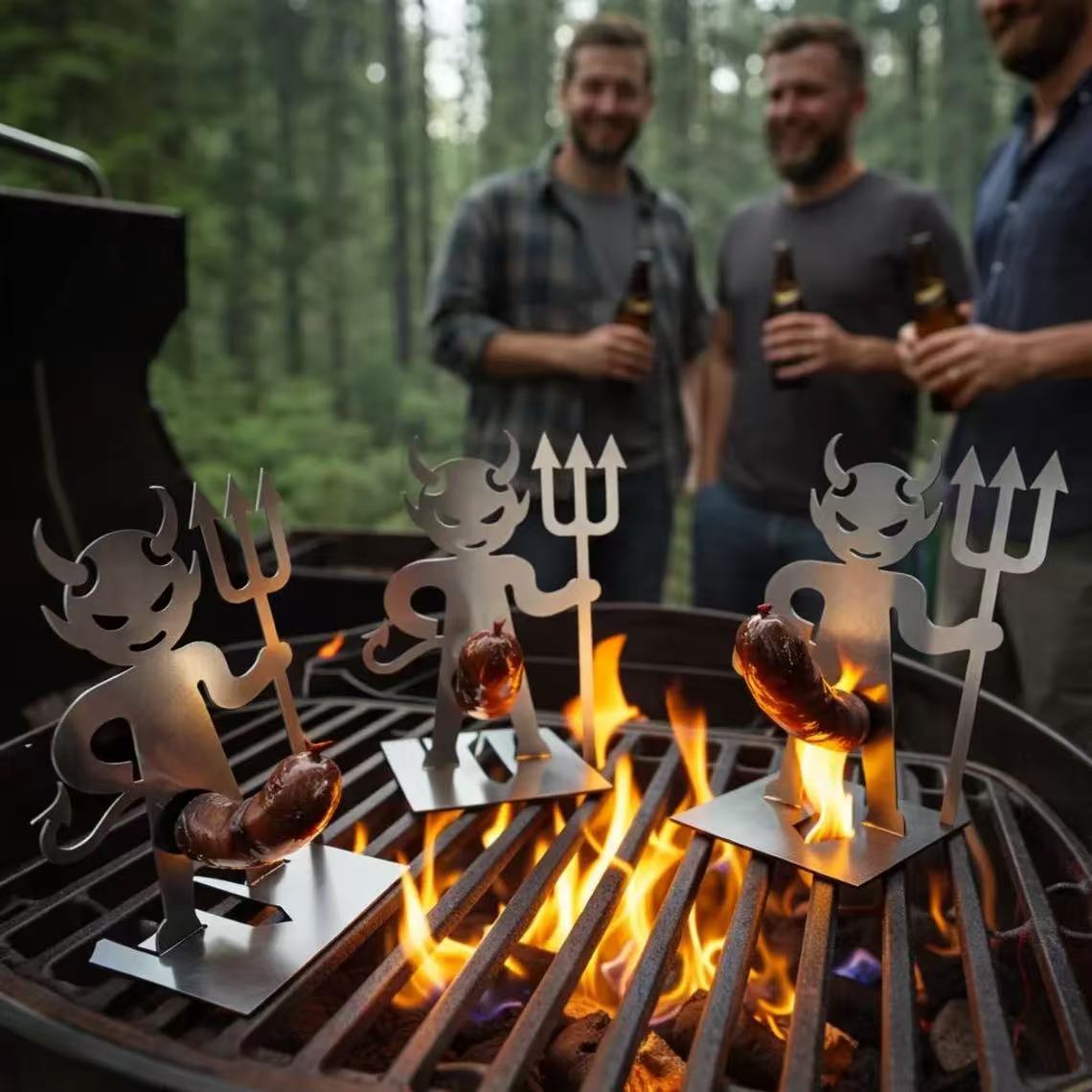 Outdoor Devil's Triple Meat Sausage Barbecue Grill
