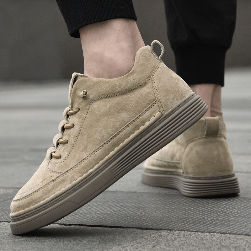 Genuine leather casual shoes teemdrop