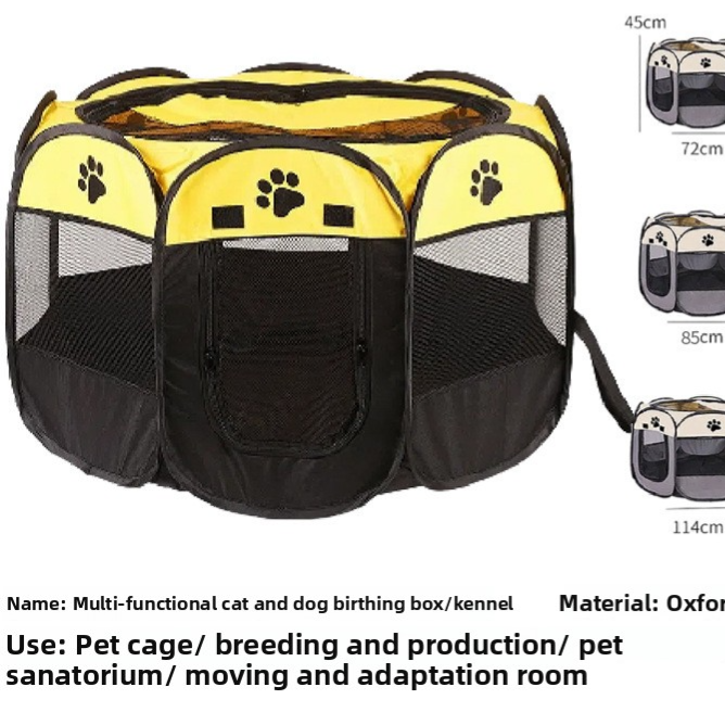 Foldable Pet Playpen Tent Enclosure