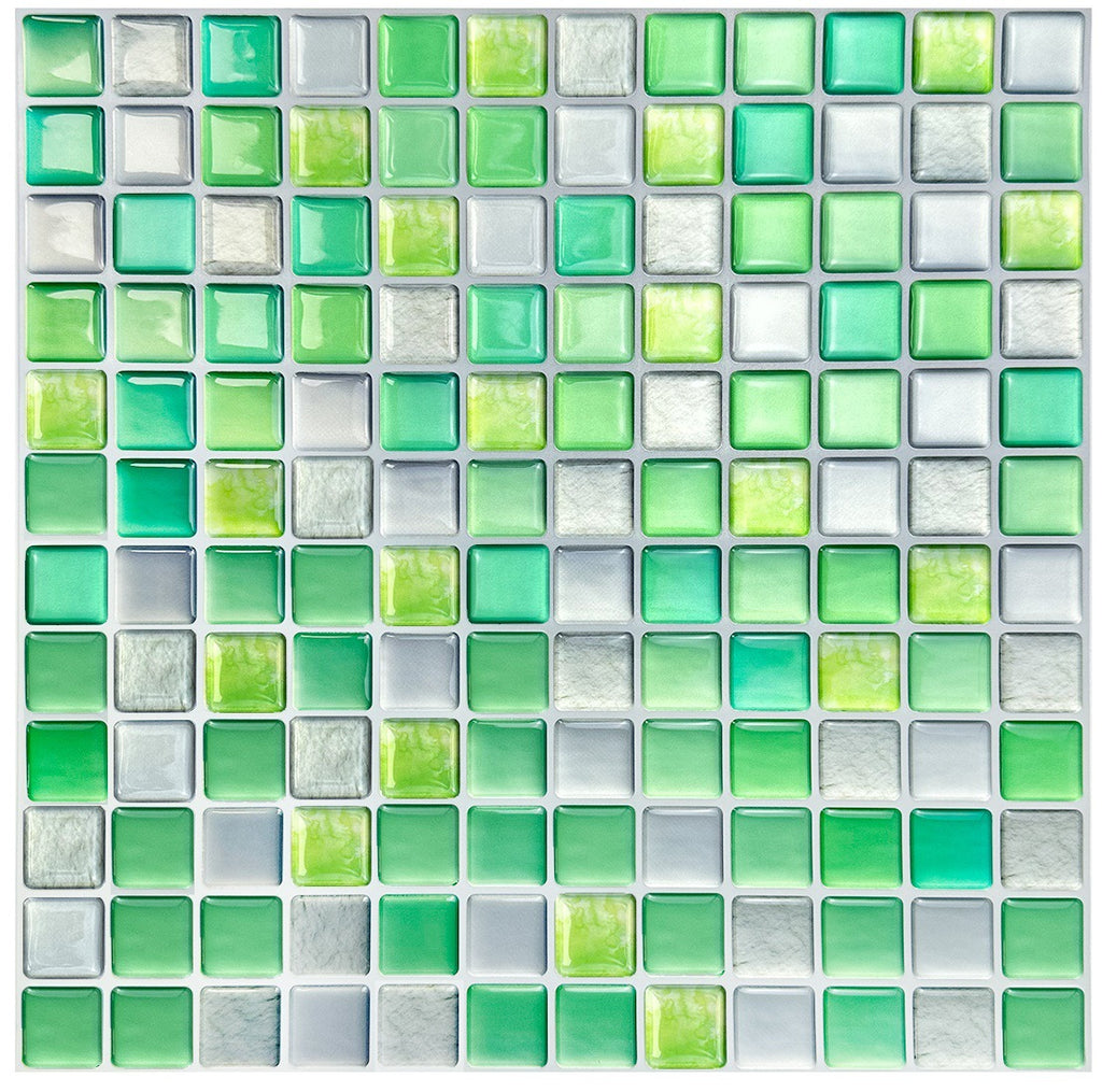 3D Self-Adhesive PET Mosaic Tile Wall Sticker for Home Decoration teemdrop