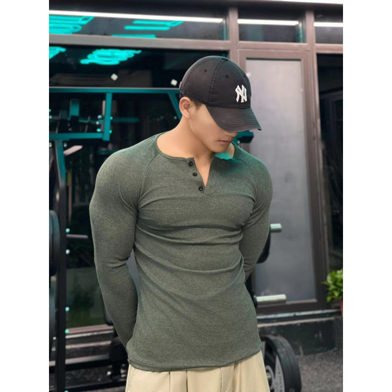 Ribbed Cotton Vintage Long-Sleeve teemdrop
