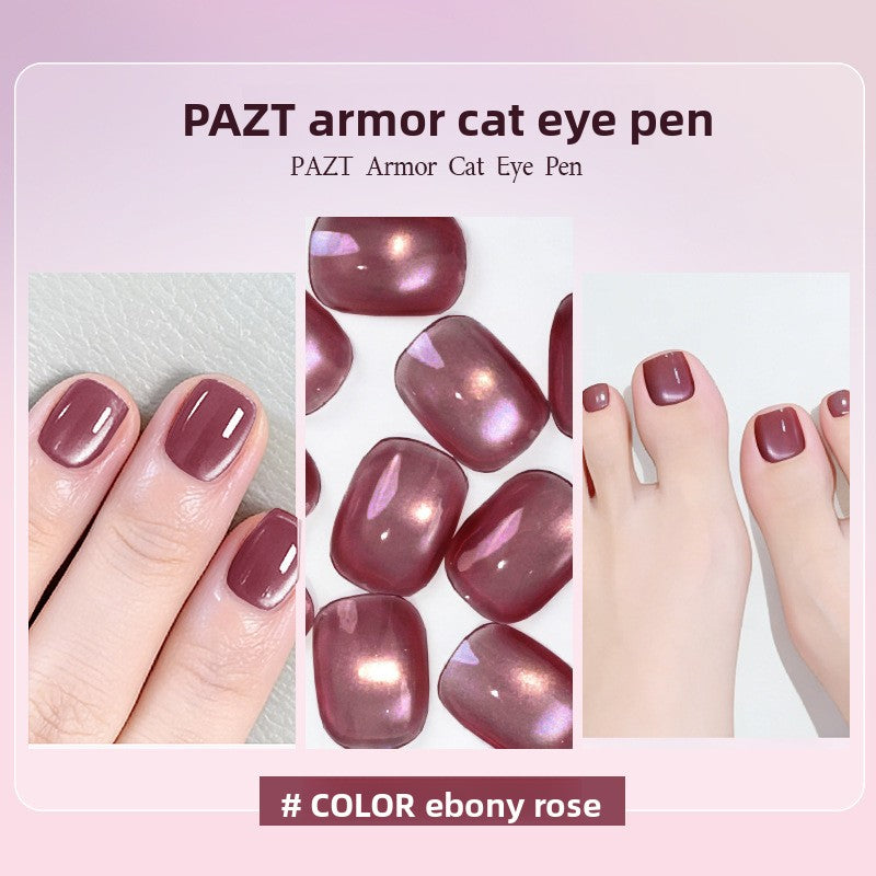 5-color cat-eye nail polish and nail art pen in one set