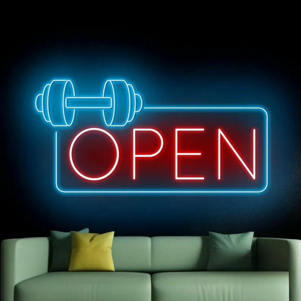 Gym Neon Light Letters Fitness Led