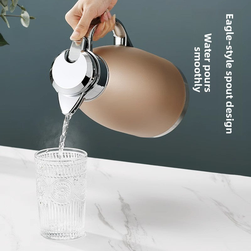 European Style Stainless Steel Vacuum Insulated Kettle teemdrop