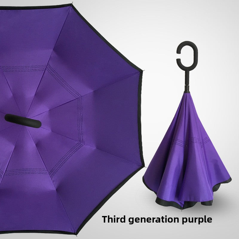 Reverse double-layer umbrella