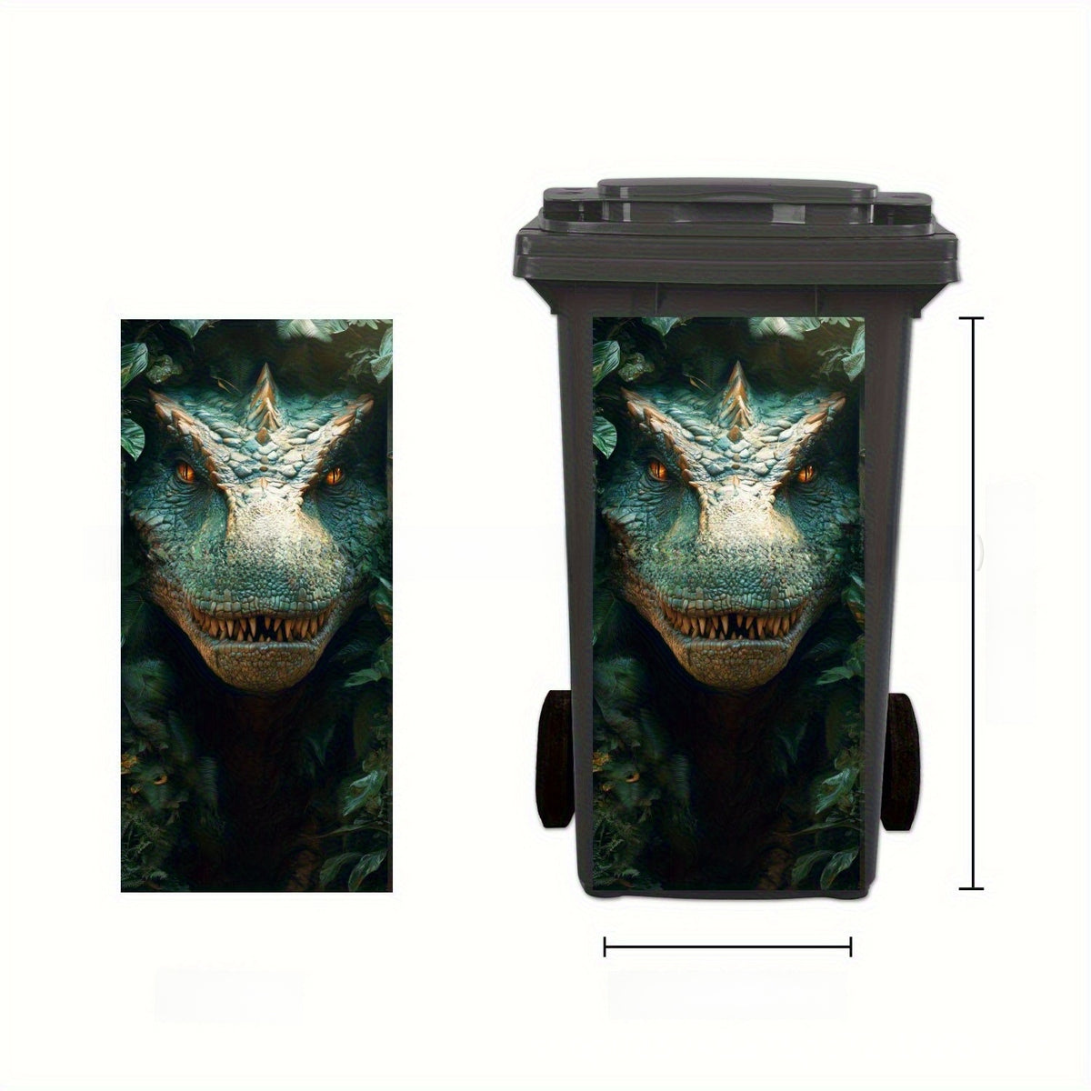 Self-Adhesive Waterproof Vinyl Trash Can Sticker teemdrop